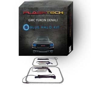 GMC Yukon Denali 1999-2000 Blue LED Halo Headlight Kit