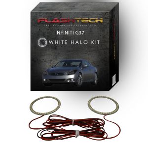 Infiniti G37 Coupe White LED Halo Fog Light Kit 2008-2013