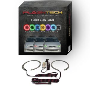 Ford Contour V.3 Fusion Color Change LED Halo Headlight Kit 1998-2000