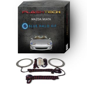 Mazda Miata 2001-2005 Blue LED Halo Headlight Kit