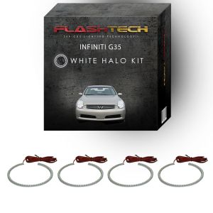 Infiniti G35 Sedan V.3 Fusion Color Change LED Halo Headlight Kit 2005-2006