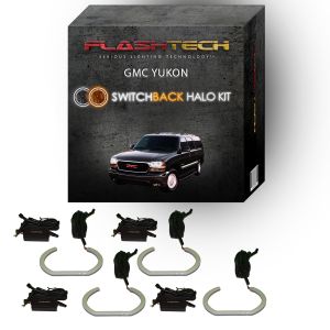 GMC Yukon White LED Halo Headlight Kit 2000-2006