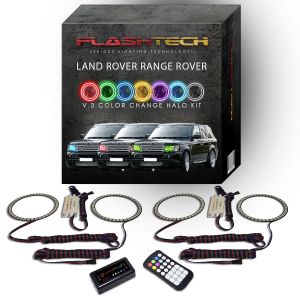Land Rover Range Rover 2006-2010 V.3 Fusion Color Change LED Halo Headlight Kit with Bluetooth RF Remote
