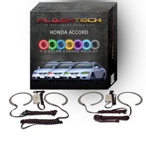 Honda Accord V.3 Fusion Color Change LED Halo Headlight Kit 1998-2002