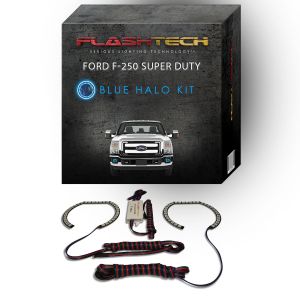 Ford 250 /Ford F350 2011-2015 Blue LED Halo Fog light Kit