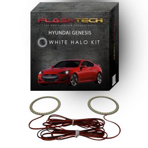 Hyundai Genesis Coupe White LED Halo Headlight Kit 2013-2016