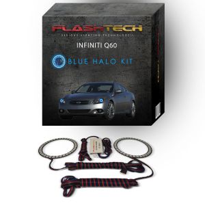 Infiniti Q60 2014-2015 Blue LED Halo Headlight Kit