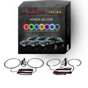 Honda Accord Sedan V.3 Fusion Color Change LED Halo Headlight Kit 2008-2012
