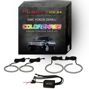 GMC Yukon Denali ColorChase LED Halo Headlight Kit 2001-2006