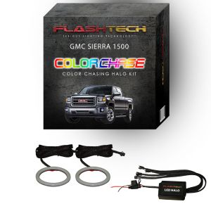 GMC Sierra ColorChase LED Halo Fog Light Kit 2014-2016