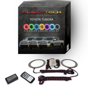 Toyota Tundra 2014-2015 V.3 Fusion Color Change LED Halo Fog light Kit with Colorfuse RF Remote