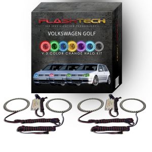Volkswagen Golf V.3 Fusion Color Change LED Halo Headlight Kit 1999-2006