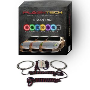 Nissan 370z V.3 Fusion Color Change LED Halo Headlight Kit 2009-2016