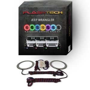 Jeep Wrangler JL V.3 Fusion Color Change LED Halo Fog Light Kit 2018-2019