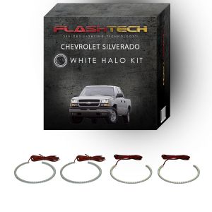 Chevrolet Silverado White LED Halo Headlight Kit 2003-2006