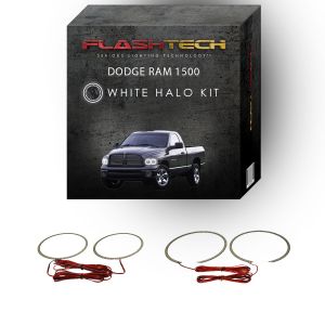 Dodge Ram White LED Halo Headlight Kit 2002-2005