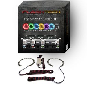 Ford 250 /Ford F350 V.3 Fusion Color Change LED Halo Fog Light Kit 2011-2015