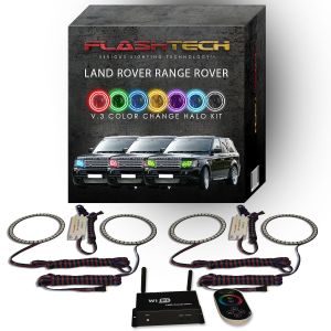 Land Rover Range Rover 2006-2010 V.3 Fusion Color Change LED Halo Headlight Kit with Wifi Remote