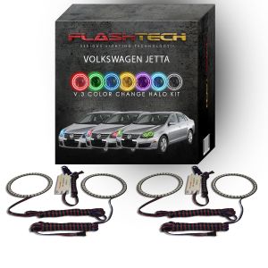Volkswagen Jetta V.3 Fusion Color Change LED Halo Headlight Kit 2005-2010