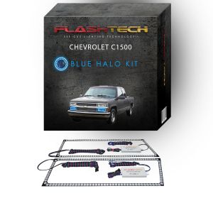 Chevrolet 1500 V.3 Color Change Lower Blinker Halo Headlight Kit 1988-1998 OBS Blue LED Halo Headlight Kit