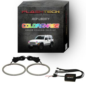 Jeep Liberty ColorChase LED Halo Headlight Kit 2002-2007