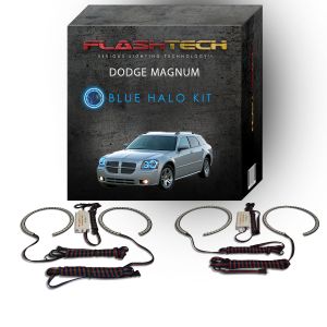Dodge Magnum 2005-2008 Blue LED Halo Headlight Kit