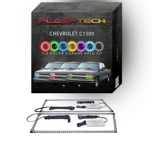 Chevrolet 1500 V.3 Color Change Lower Blinker Halo Headlight Kit 1988-1998 OBS