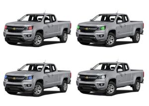 Chevrolet Colorado Projector V.3 Fusion Color Change LED Halo Headlight Kit 2015-2016