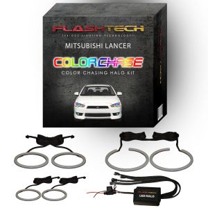 Mitsubishi Lancer ColorChase Headlight & LED Halo Fog Light Kit 2008-2016