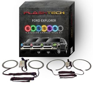 Ford Explorer V.3 Fusion Color Change LED Halo Headlight Kit 2006-2010