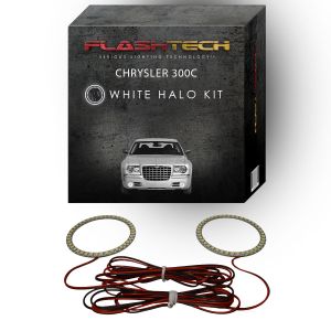 Chrysler 300c White LED Halo Fog Light Kit 2005-2010