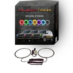 Nissan X-Terra V.3 Fusion Color Change LED Halo Headlight Kit 2002-2004