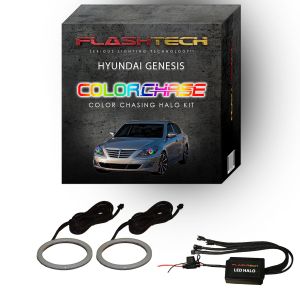 Hyundai Genesis Sedan ColorChase LED Halo Headlight Kit 2012-2014