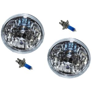 7" Round Semi Sealed Beam Headlight Assemblies - Pair