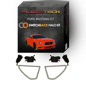 Ford Mustang GT White Amber Switchback DRL grille kit 2015-2017