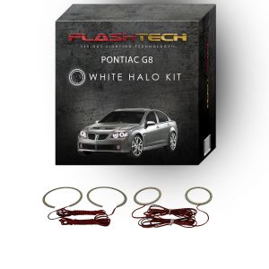 Pontiac G8 White LED Halo Headlight Kit 2008-2009