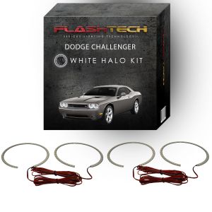 Dodge Challenger Projector White LED Halo Headlight Kit 2008-2014