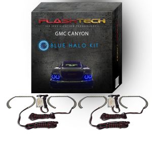 GMC Canyon 2004-2012 Blue LED Halo Headlight Kit