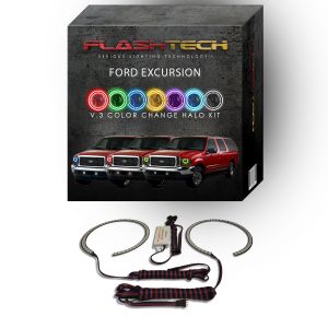 Ford Excursion V.3 Fusion Color Change LED Halo Headlight Kit 2000-2004