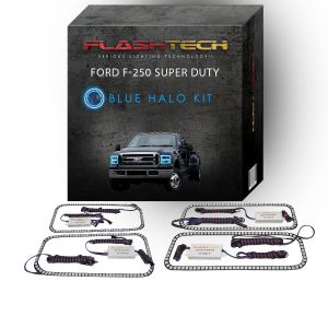 Ford 250 /Ford F350 2005-2007 Blue LED Halo Headlight Kit