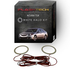Acura TSX White LED Halo Headlight Kit 2009-2014