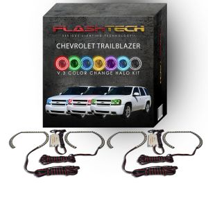 Chevrolet Trailblazer V.3 Fusion Color Change LED Halo Headlight Kit 2002-2009