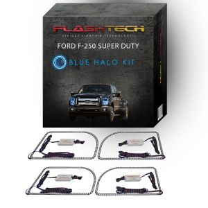 Ford 250 /Ford F350 2011-2015 Blue LED Halo Headlight Kit