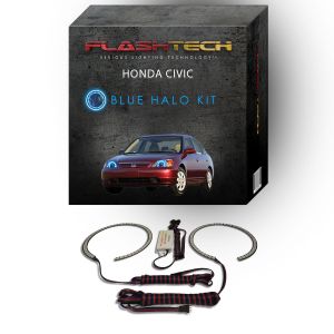 Honda Civic 2001-2003 Blue LED Halo Headlight Kit