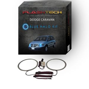 Dodge Caravan 2001-2007 Blue LED Halo Headlight Kit