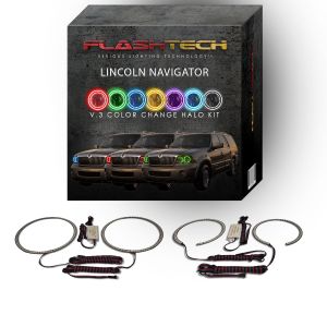 Lincoln Navigator V.3 Fusion Color Change LED Halo Headlight Kit 2003-2006