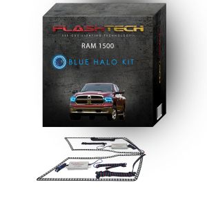 Dodge Ram Sport 2009-2016 Blue LED Halo Headlight Kit