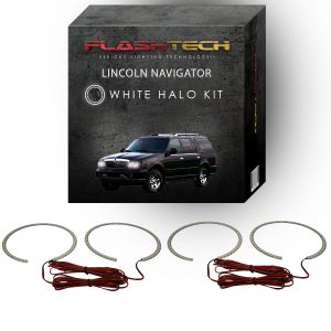 Lincoln Navigator White LED Halo Headlight Kit 1998-2002