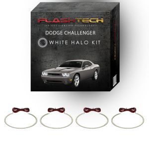 Dodge Challenger Non Projector White LED Halo Headlight Kit 2008-2014