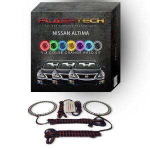 Nissan Altima Sedan V.3 Fusion Color Change LED Halo Fog Light Kit 2013-2015
